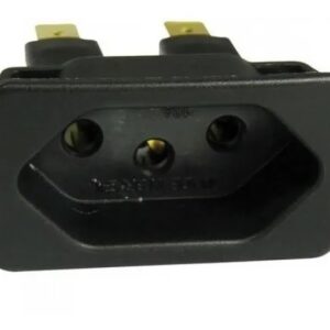 Tomada Para Painel 10a Preta Sem Rabicho - Margirius