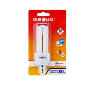 Lâmpada Fluorescente Compacta 3u 15wx220v Branca - Ourolux