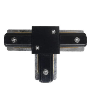 Suporte Luminaria Trilho Eletrificado Conector Tipo T Preto