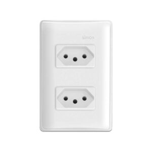 Conjunto 4x2 2 Tomadas 2p+t 20a Branco 19955-30 - Simon 19