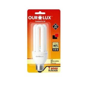 Lâmpada Fluorescente Compacta 3u 20wx110v Branca - Ourolux