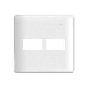 Placa 4x4 1+1 Posto Branca 19911-50 - Simon 19