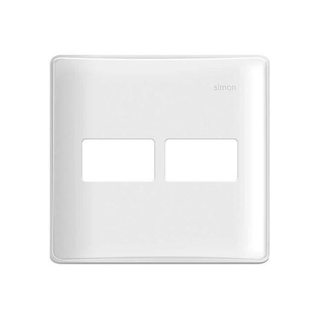 Placa 4x4 1+1 Posto Branca 19911-50 - Simon 19