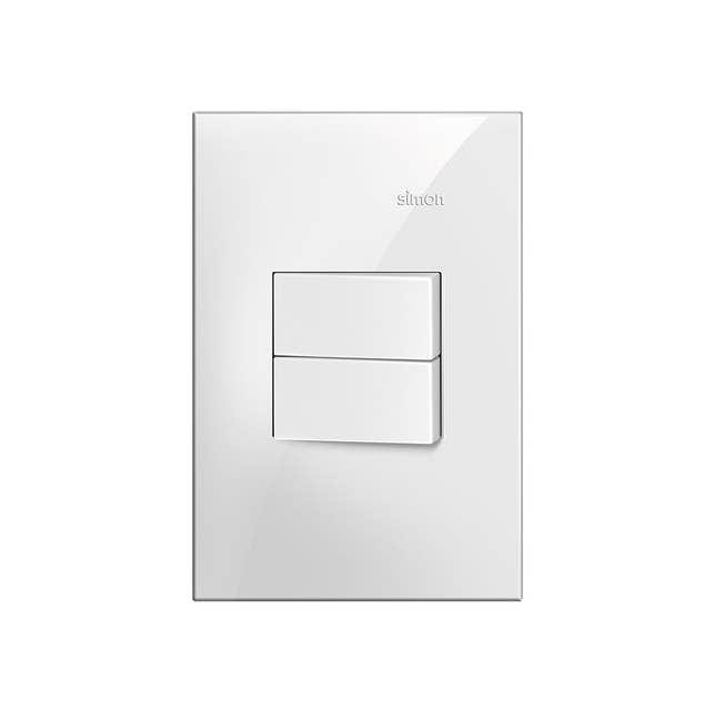 Conjunto 4x2 2 Interruptores Simples Branco 35935-30 - Simon