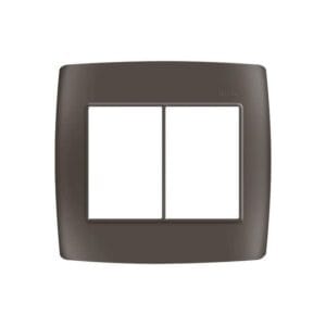 Placa 4x4 3+3 Postos Grafite 30913-58 - Simon 30