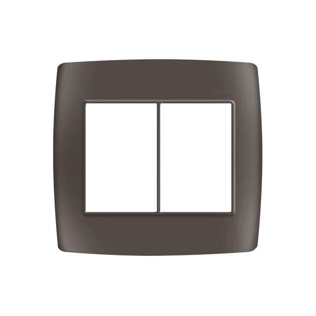 Placa 4x4 3+3 Postos Grafite 30913-58 - Simon 30