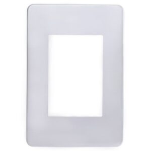 Placa 4x2 3 Postos Grafite Chrome Satin S732103509 - Orion