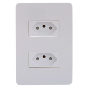 Conjunto 4x2 2 Tomadas 10a Branco S71322104 - Orion