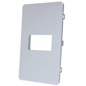 Placa 4x2 1 Posto Horizontal Prata N1371.1-PR - Unno