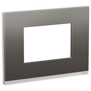 Placa 4x2 3 Postos Class Br Grey Metal S73410385h9 - Orion