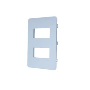 Placa 4x2 2 Postos Separados Prata N1372.2-PR - Unno