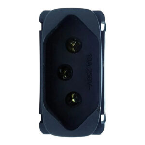 Modulo Tomada 2p+t 10a 85360 Alumbra Black