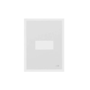 Placa 4x2 1 Posto Horizontal Branco N2371.1-BL - Zenit