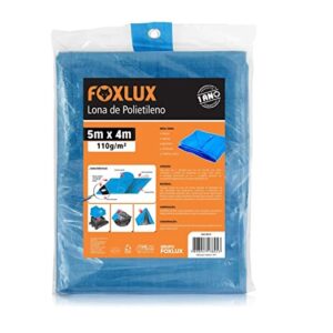 Lona de Polietileno Azul 5x4 - Foxlux