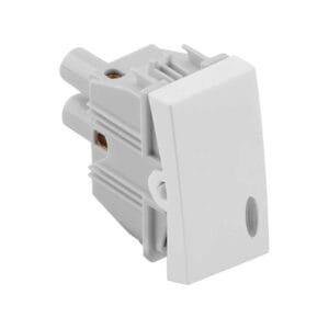 Modulo Interruptor Simples Branco Com Base Para Led 30103-30