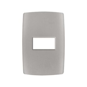 Placa 4x2 De 1 Posto Com Suporte Aluminio 30911-34 - Simon 3