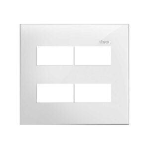 Placa 4x4 1+1 Posto Branca 35611-50 - Simon 30
