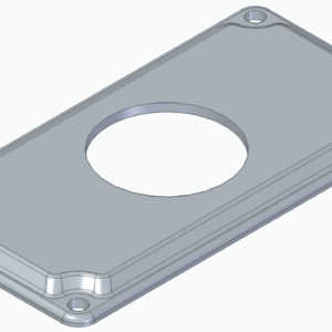 Placa Para Condulete De 1  - 1 Tomada Redonda - Wetzel