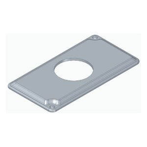 Placa Para Condulete De 1 - 1 Tomada Redonda - Wetzel