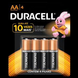 Pilha Pequena AA Com 4 - Duracell