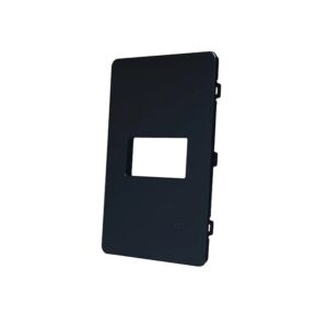 Placa 4x2 1 Posto Horizontal Preto N1371.1-PT - Unno