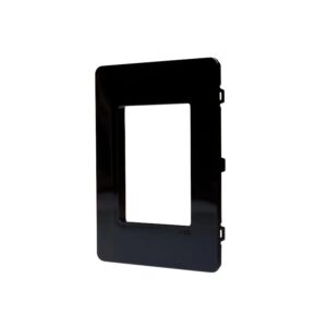 Placa 4x2 2 Postos Juntos Preto N1372.1-PT - Unno