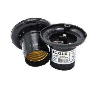 Soquete Para Teto Fixo Reto Preto 43.04T - Foxlux