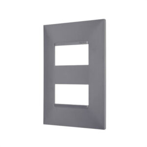 Placa 4x2 2 Postos Separados Cinza 618506CZ - Pial Plus +