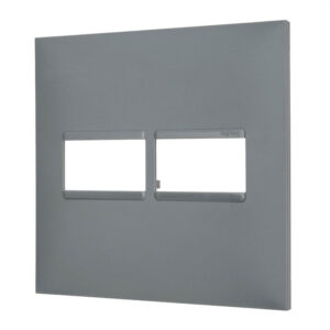 Placa 4x4 1+1 Postos Separados Cinza 618511CZ - Pial Plus +