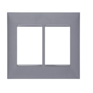 Placa 4x4 3+3 Postos Cinza 618516CZ - Pial Plus +