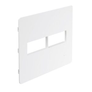 Placa 4x4 1+1 Posto Branca N1671.1-BL - Unno