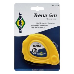 Trena Color ABS Com Trava 5M 19mm 8778 - Brasfort