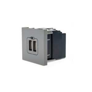 Modulo Carregador USB 2400mA Cinza 615089CZ - Pial Plus +
