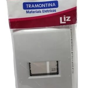 Placa 4x2 1 Posto Com Suporte Branca - Tramontina Liz
