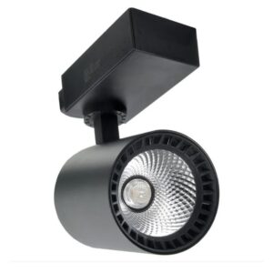 Spot LED Para Trilho 12W Amarelo Bivolt Preto - Delis