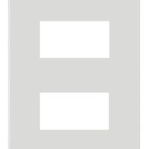 Placa 4x2 2 Postos Separados C/ Suporte Branca - Tramont Liz