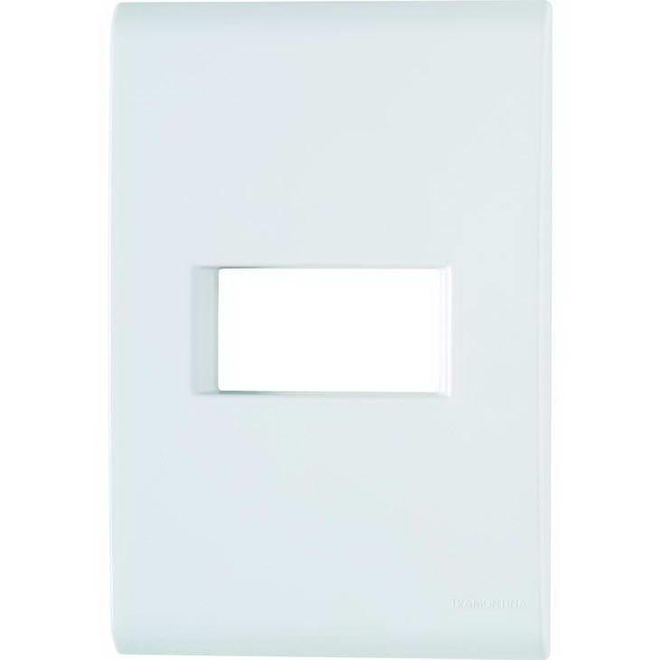 Placa 4x2 1 Posto Com Suporte Branca 106204 - Tramontina Liz