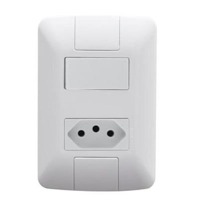 Conjunto Interruptor Simples e Tomada 10A 41064 - Aria
