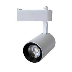 Spot LED Para Trilho 12W Amarelo Bivolt Branco - Delis