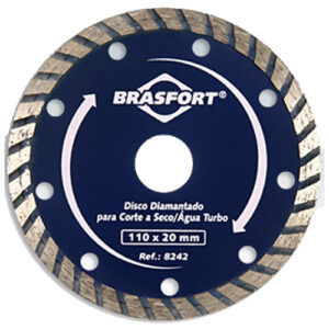 Disco Diamantado Corte Seco/Agua 8242 - Brasfort