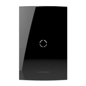 Placa 4x2 Cega Com Saida Furo Black Piano 85529 - Inova Pro