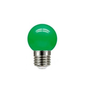 Lâmpada de LED Bolinha 1W 110V Verde E27 - CTB