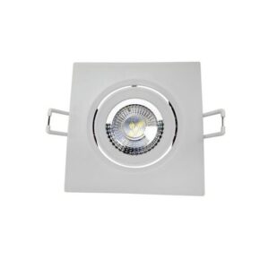 Spot de LED Embutir Quadrado 7W Branco - Foxlux