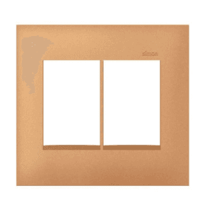 Placa 4x4 3+3 Postos Rose Gold 35613-59 - Simon 30