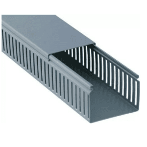 Canaleta Recorte Fechado Cinza 30x80mm 2 Metros - Dutoplast