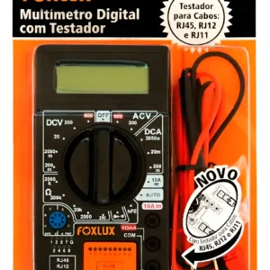 Multimetro Digital Com Testador Rj45/rj12/rj11 - Foxlux