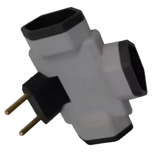 Plug 3 Saidas Articulavel 15A V53 - Voltim