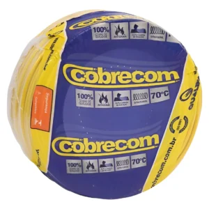 Cabo Flexível 1,5mm 50Mts Amarelo - Cobrecom