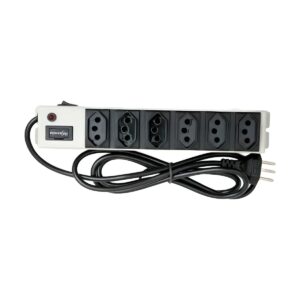 Filtro De Linha Chapa 6 Tomadas 1 Metro Bivolt Multicraft