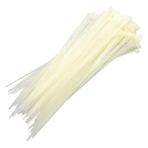 Abraçadeira Nylon 200x3,6mm Branca Com 100 - Fertak